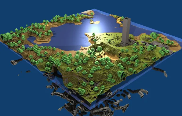 Картинка game, minecraft, 16bit, pixels, water
