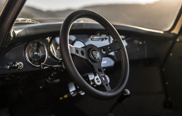 Картинка Porsche, logo, 356, steering wheel, Porsche 356, Emory Motosports, C4S Allrad
