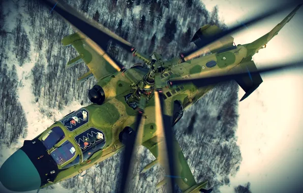Картинка Chopper, Russia, Kamov, Pilots, KA-52, Russian Chopper, Kamov KA-52