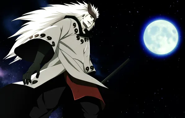 Moon, Naruto, anime, manga, japanese, Naruto Shippuden, doujutsu, rinegan