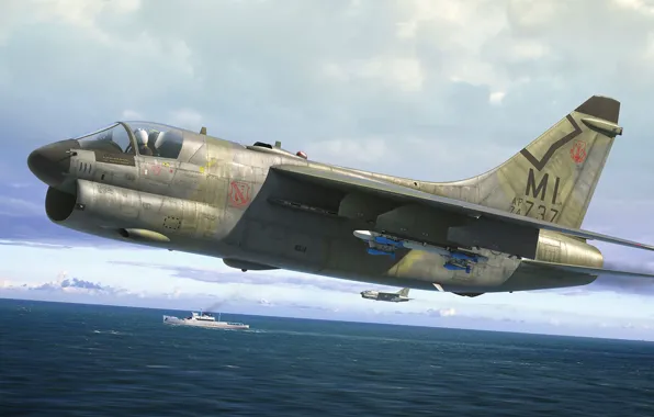 Палубный, LTV A-7 Corsair II, Antonis (rOEN911) Karidis, американский штурмовик