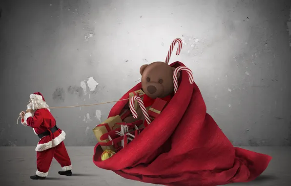 Ёлочная игрушка «Дед Мороз в тулупе красном»