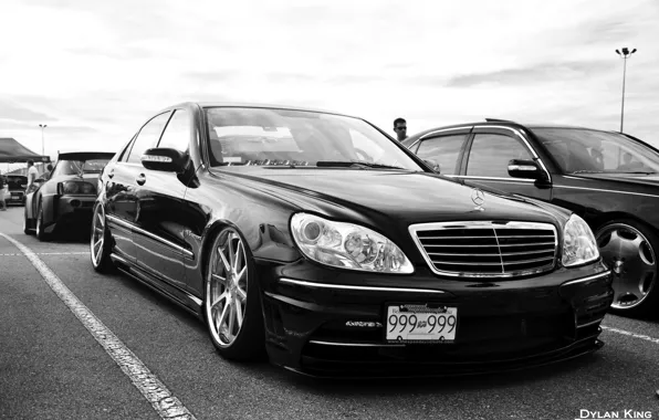 Черный, mercedes, посадка