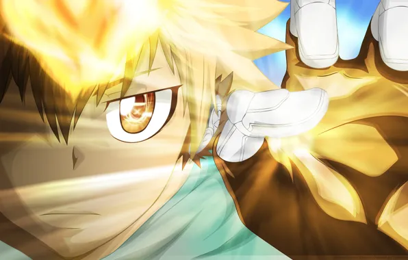 Взгляд, аниме, парень, Sawada Tsunayoshi, Katekyo Hitman REBORN!