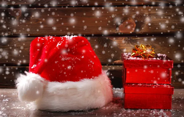 Картинка снег, подарок, Новый Год, Рождество, Christmas, New Year, decoration, Merry