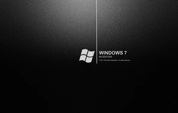 Обои, Windows 7, черный фон