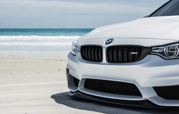 Картинка BMW, Water, White, Wave, F80, Sight