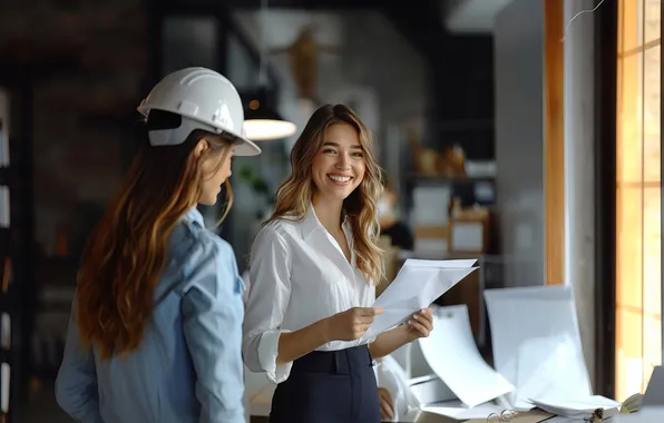 Engineers, female, working