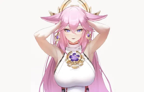 Girl, sexy, boobs, pink, anime, breasts, babe, oppai