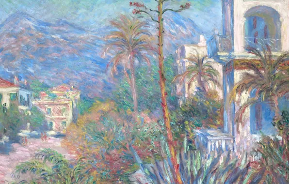 Пейзаж, картина, Клод Моне, Виллы в Бордигера