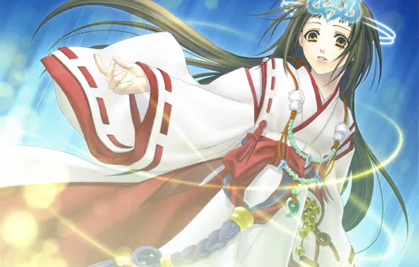 Магия, корона, костюм, богиня, hiiro no kakera, tamaki kasuga, багровые осколки, амулеты