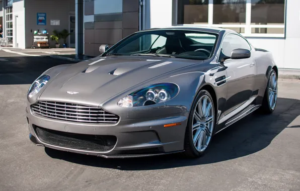 Картинка aston martin, grey, dbs, san francisco