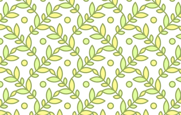 Белый, листья, цветы, фон, flowers, background, pattern, leaves