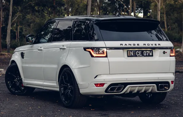 Картинка деревья, Range Rover Sport, экстерьер, Carbon Edition, SVR