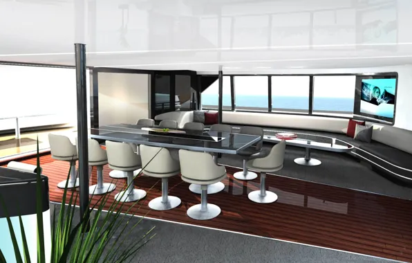 Дизайн, стиль, интерьер, яхта, салон, Design, люкс, Yacht