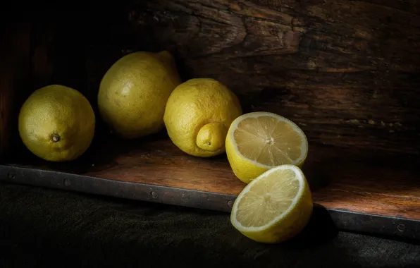 Цитрусы, половинки, лимоны