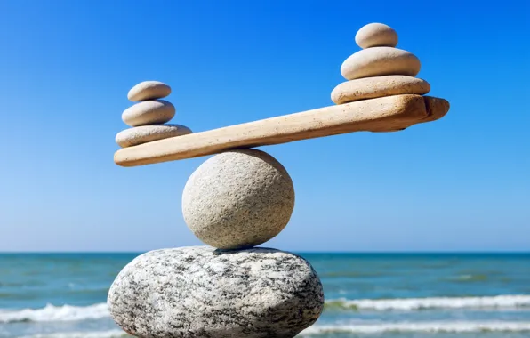 Concept, harmony, stones, balance, position