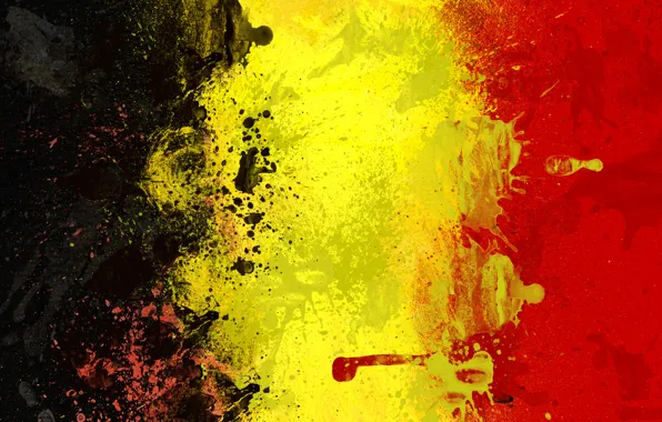 Краски, флаг, Бельгия, Belgium
