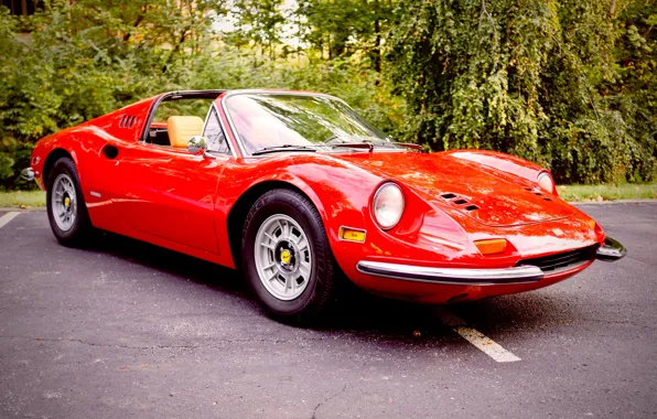 Ferrari, Car, Dino, Sportscar, Oldtimer, Austin Park, 246 GTS, Ferrari Dino 246 GTS