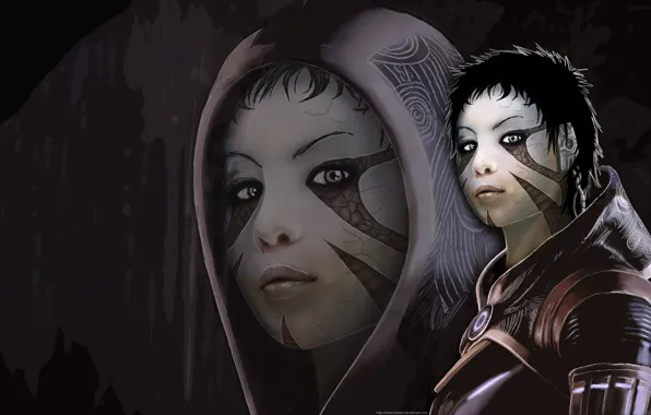 Лицо, mass effect, тали