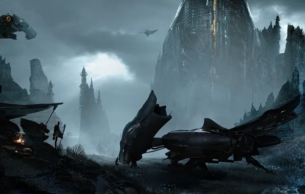 Planets, Star Citizen, Space ship, Banu Defender