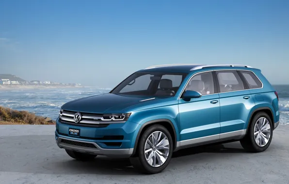 Море, concept, volkswagen, blue, cross