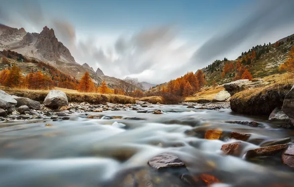 Картинка горы, природа, река
