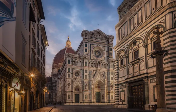 Улица, здания, Италия, Флоренция