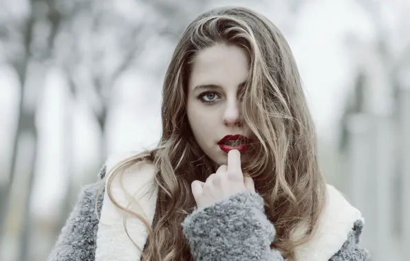 Взгляд, модель, волосы, Alejandra Delgado