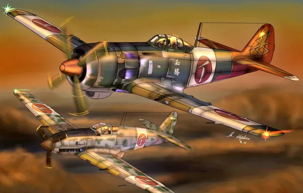 Kawasaki, Frank, Nakajima, Japanese, Ki-84, Hien, Aircraft, Ki-61