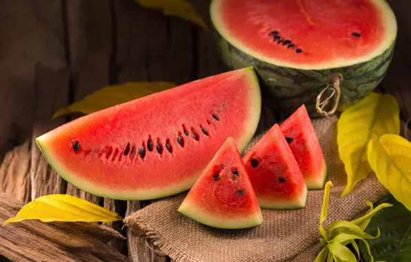 Картинка ягоды, арбуз, дольки