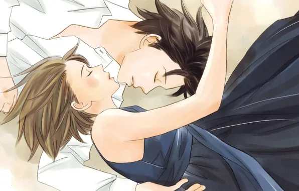 Девушка, романтика, арт, пара, парень, Nodame Cantabile