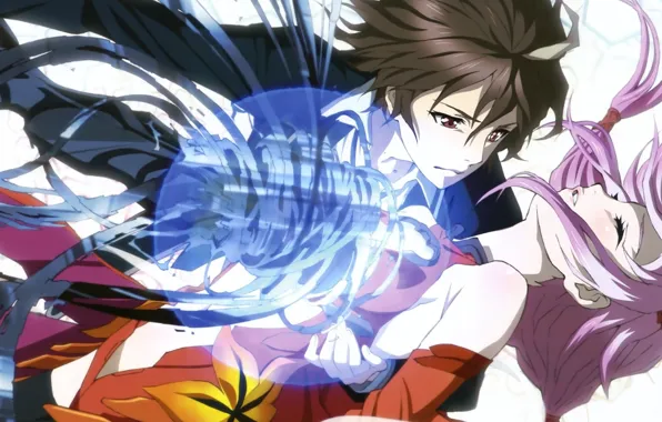 Аниме, арт, двое, Guilty Crown