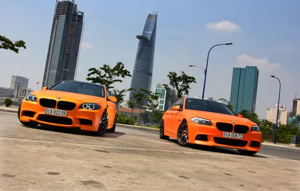 BMW, Orange, Matte, Tuning, F10