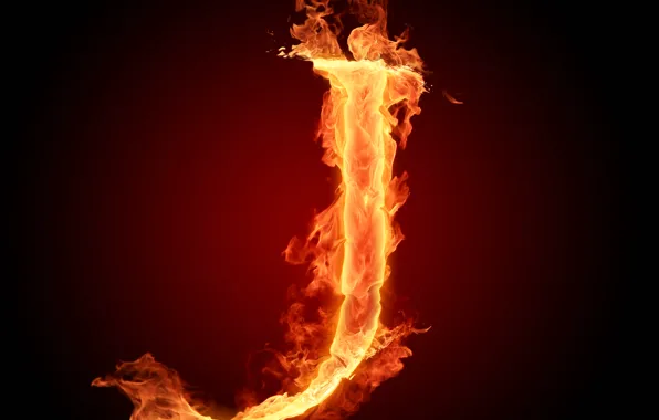 Картинка огонь, пламя, буква, алфавит, литера