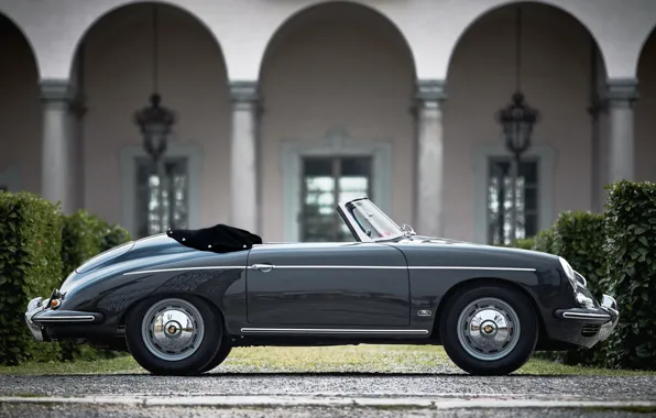 Картинка Porsche, vintage, 356, 1961, Porsche 356B 1600 Super Roadster