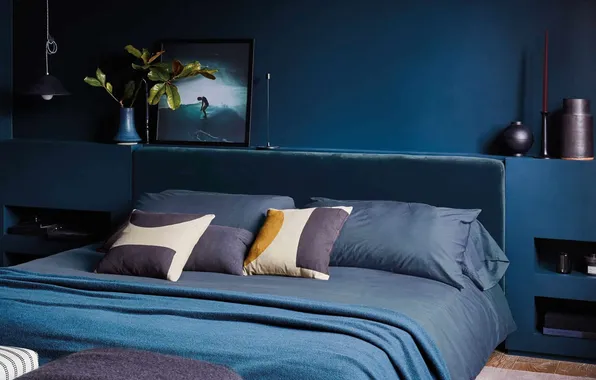 Дизайн, стиль, комната, спальня, by Emily Henderson, синий цвет в интерьере, Bedroom Paint Colors