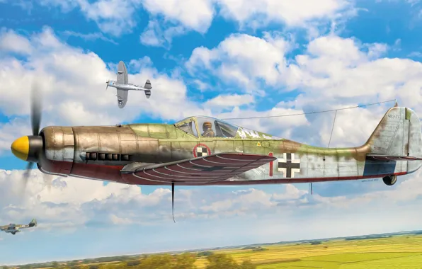 Германия, истребитель, вермахт, люфтваффе, Focke-Wulf Fw 190, Fw 190D-9
