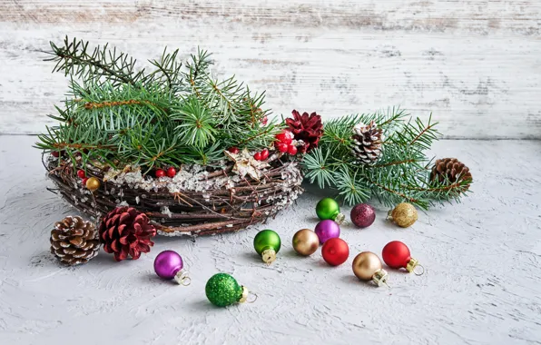 Картинка украшения, шары, Рождество, Новый год, christmas, new year, balls, wood