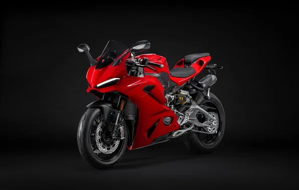 Ducati, тёмный фон, dark background, Panigale, 2025, Ducati Panigale V2