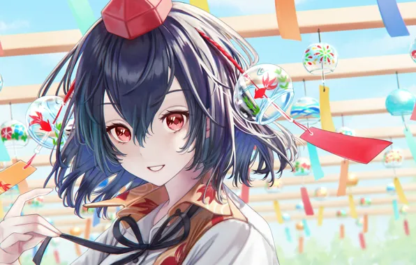 Девушка, колокольчики, Aya Shameimaru, Tohou Project