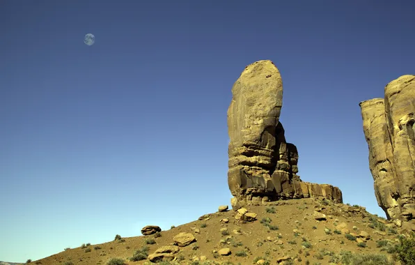 Небо, пейзаж, природа, скалы