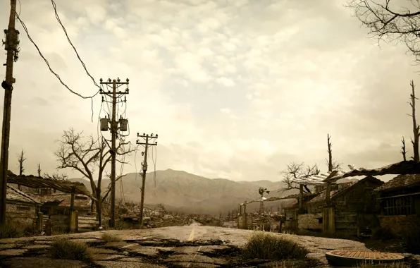 Fallout 3, end, пустошь