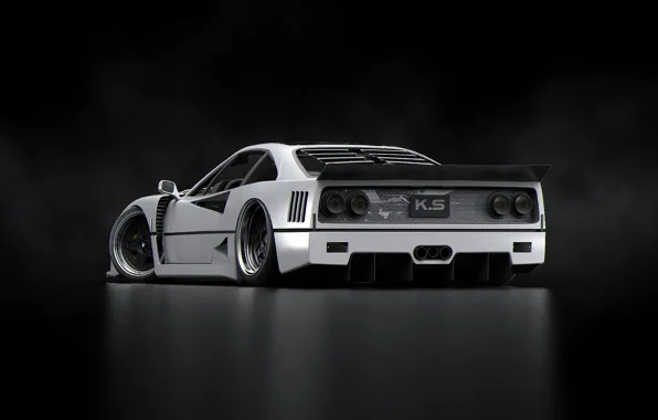 Автомобиль, задок, When is a F40, ferrari white, not an F40
