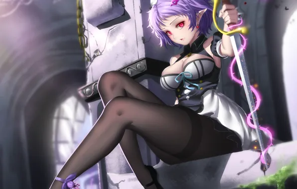 Девушка, меч, вампир, Owari no Seraph, Последний серафим