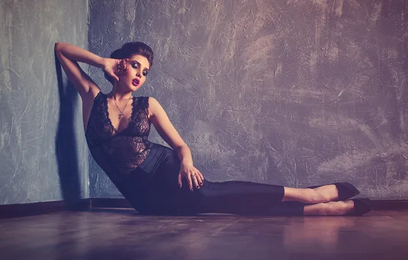 Взгляд, девушка, секси, поза, страсть, ножки, кружево, photographer