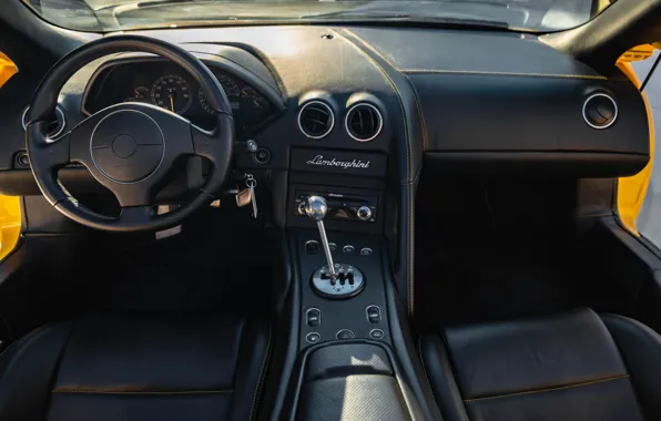 Картинка Lamborghini, Murcielago, torpedo, inside a car, Lamborghini Murcielago Roadster