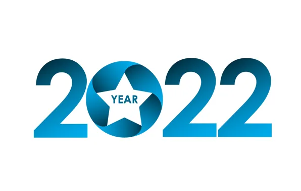Картинка синий, праздник, звезда, цифры, Новый год, new year, 2022