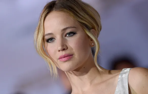 Взгляд, поза, макияж, актриса, look, pose, actress, Jennifer Lawrence