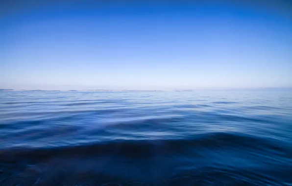 Sea, ocean, blue, water, seascape, background, wave, horizon